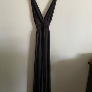 Long black gown